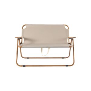 quality guaranteed long folding double camping metal two seat bench beach chair