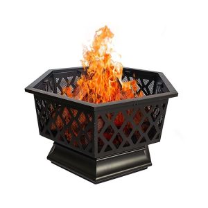 multifunctional heavy duty wood burning fire pit outdoor heater metal patio large fireplace flame stove fireplace