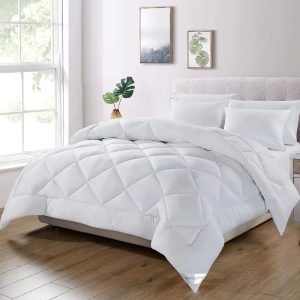 factory outlet customized polyester embossed brushed cotton core bed soft duvet quilt